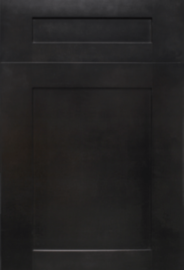 Matte Black Modern Cabinet